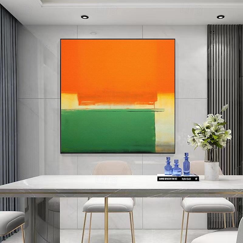 Famous Mark Rothko Colorful Abstract Artwork Hand-painted Canvas Painting Modern Wall Art For Gallery Living Room Home Decoration Stretched Frame Ready to Hang or Unframed 2025 - $141.99 –P12