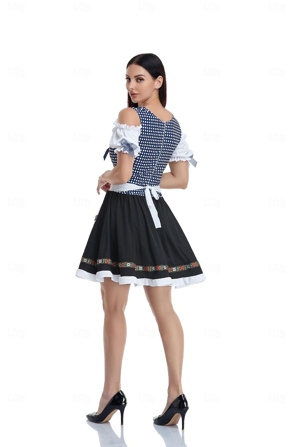 Carnevale Birra Oktoberfest Abiti Gonna a cerchio Tutu Bavarese Cameriera Tedesco Monaco di Baviera Prati Per donna Panno in stile tradizionale Vestito Grembiule Calzini del 2025 a $47.99 –P13