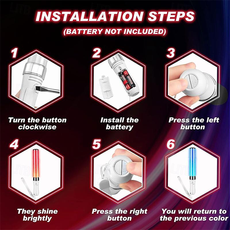 عصا دعم مروحة الحفلة الموسيقية، عصا مكالمات فلاش LED للشركة، عصا جو مسائية للمؤتمر السنوي للشركة 2025 - $31.99 –P5