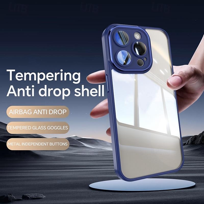 телефон Кейс для Назначение iPhone 17 Pro Max 17 Air i16 15 14 Pro Max Plus 13 12 Pro Max Кейс на заднюю панель Защитная пленка для объектива камеры Защита от удара броня ТПУ 2025 - $8.99 –P3
