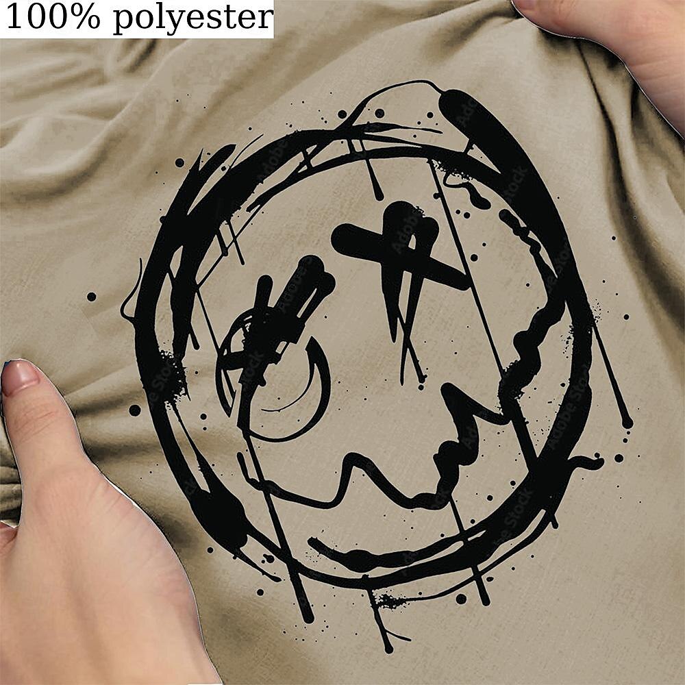 Herr Grafisk Rolig Le ansikte T-shirt Kortärmad T-shirt 3D-tryck Rund hals Skjorta Mode Designer Dagligen Svart Grön Kaki Vår & sommar Kläder S M L XL XXL XXXL 2025 - $15.99 –P3