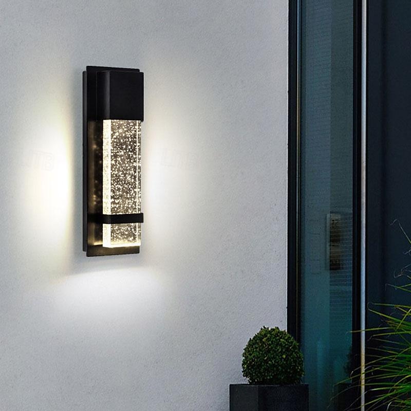 LED Outdoor Wall Light Warm White 20W Villa Exterior Wall Lamp Exterior Wall Sconce Light Fixture with Seeded Glass Shade Socket Waterproof Wall Mount Light for Porch Doorway Garag 110-240V 2025 - $165.99 –P10