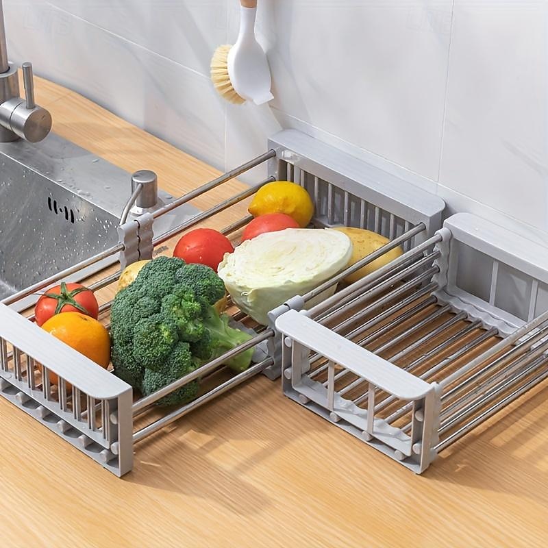 1pc scolapiatti per lavello da cucina cestello di scarico per lavello per verdure portafiltro per lavaggio verdure portaoggetti per lavastoviglie scolapiatti estraibile regolabile dimensione opzionale del 2025 a $10.49 –P10