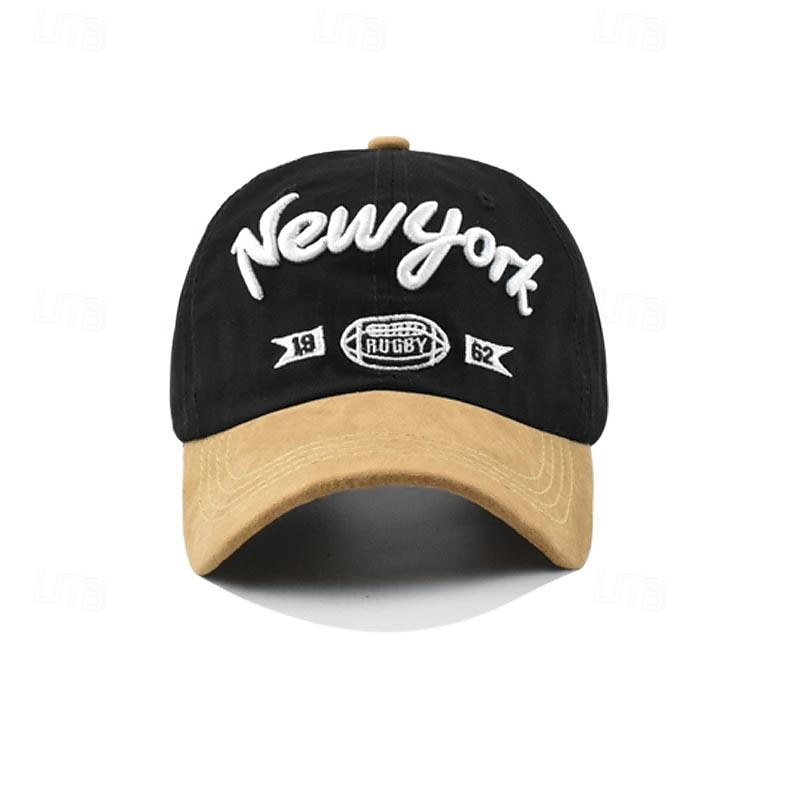 Herren Cap Basecap Sonnenhut Kappe Schwarz Marineblau Baumwolle Bestickt Modisch Brautkleider schlicht Strasse Täglich Buchstabe Einstellbar Sonnenschutz Atmungsaktiv 2025 - $7.99 –P4