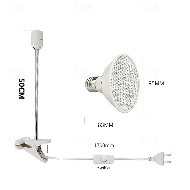 Grow Lights for Indoor Plants Full Spectrum Clip-on Gooseneck Grow Light 10W/20W Power Plant Light with Optical Lens for High PPFD 2025 - $24.99 –P1
