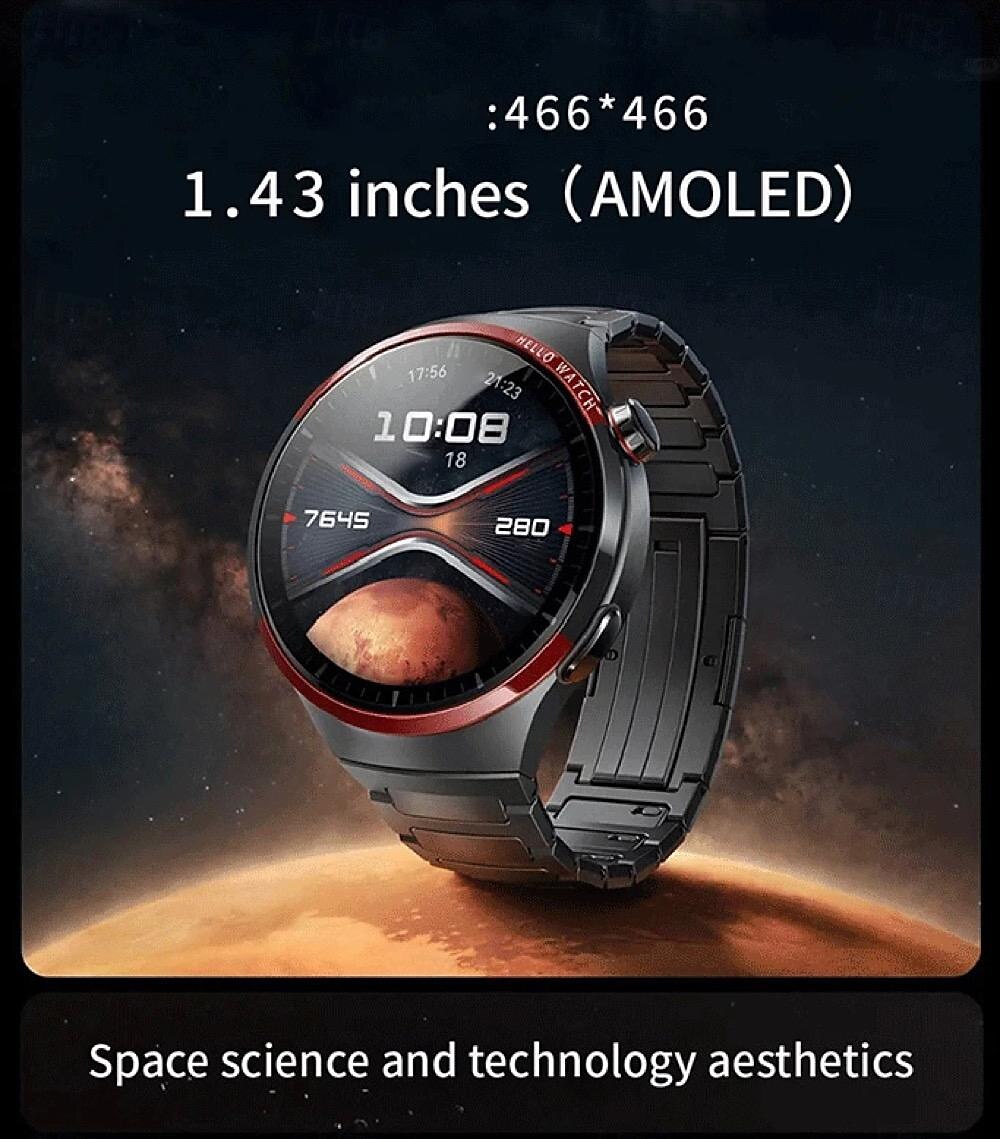 696 HT13 Умные часы 1.43 дюймовый Смарт Часы Bluetooth ЭКГ + PPG Педометр Напоминание о звонке Совместим с Android iOS Женский Мужчины Хендс-фри звонки Напоминание о сообщении IP 67 2025 - $67.99 –P2