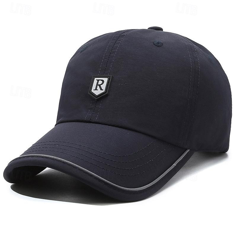 Men's Baseball Cap Sun Hat Trucker Hat Black Navy Blue Polyester Fashion Casual Street Daily Letter Adjustable Sunscreen Breathable Quick Dry 2025 - $7.49 –P1