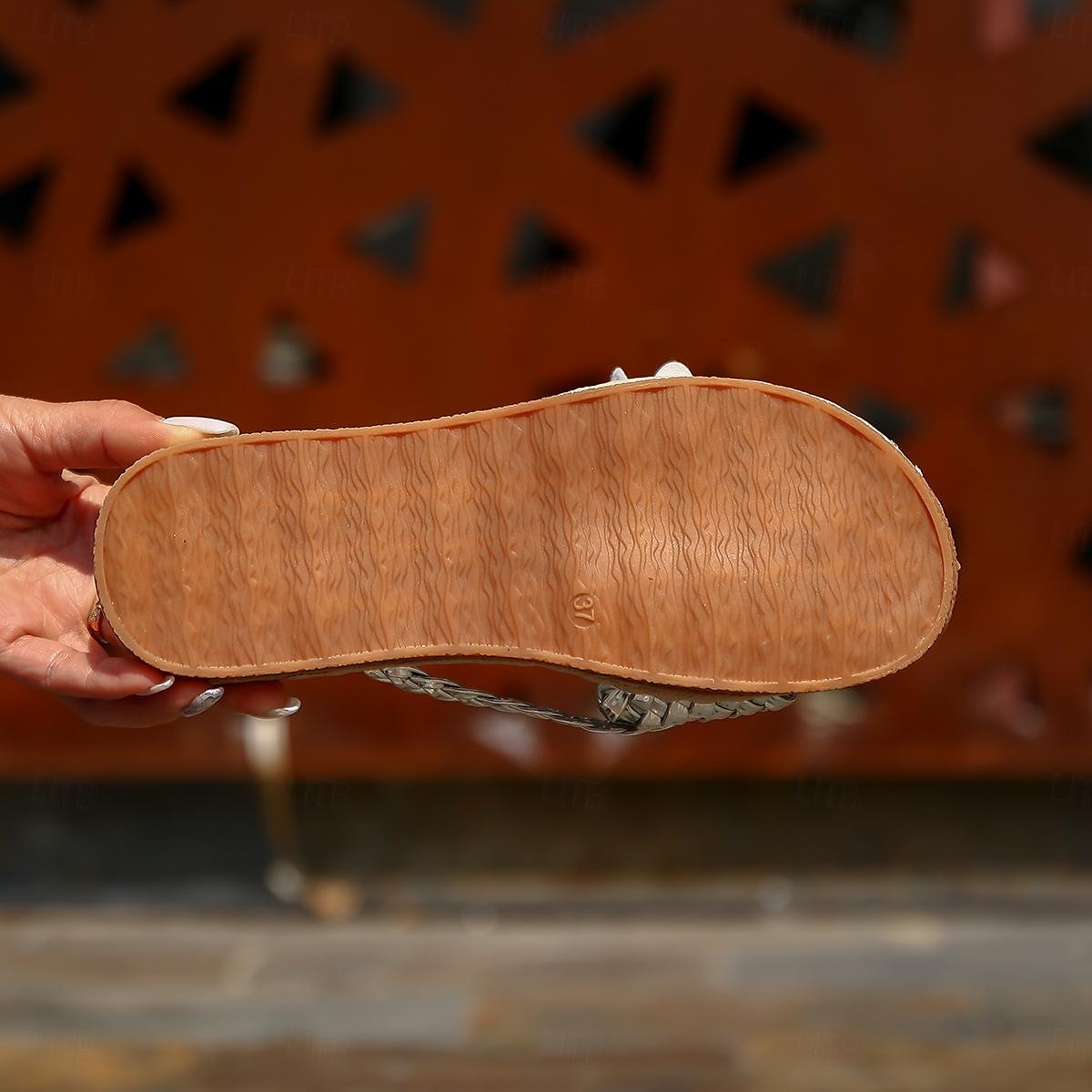 Women's Colorful Bohemian Flower Sandals – Handmade Woven Slip-On Flats for Beach & Summer Casual Wear 2025 - $24.99 –P10