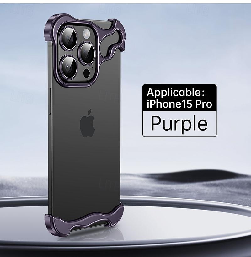 телефон Кейс для Назначение iPhone 17 Pro Max 17 Air 15 14 Pro Max Plus 13 12 11 Pro Max Безрамный чехол-бампер Съемный Защитная пленка для объектива камеры Защита от удара Покрытие Металл 2025 - $18.99 –P12
