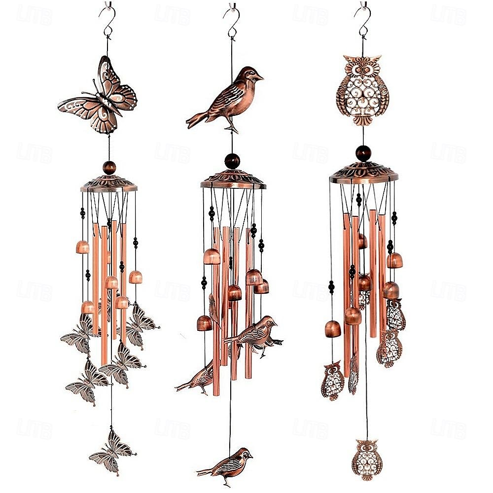 Pure Hand-Made Copper Wind Chimes,Animals Wind Chimes for Outside Clearance Copper Windchimes Outdoors Patio Decor House Warming Gifts Outdoor Wind Chimes Garden Decor for Outside Porch Yard Decoratio 2025 - $27.99 –P2
