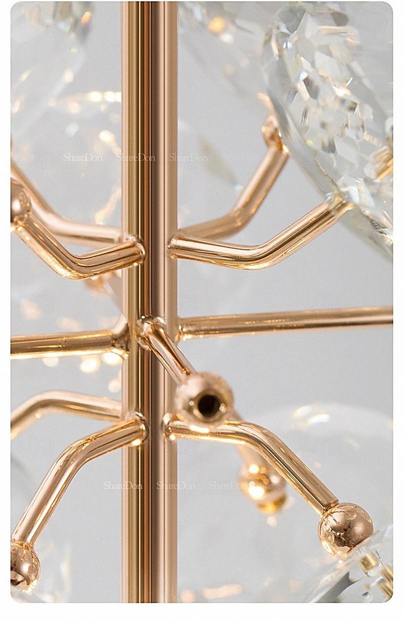 Plafonnier suspendu applique murale crystra LED éclairage suspendu en verre plafonniers modernes raccord globe en verre lumières suspendues lustre décoration pour salon salle à manger cuisine îlot de 2025 ? $125.99 –P3