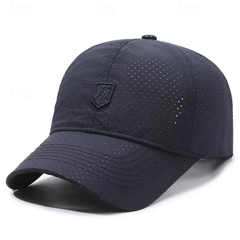 Herr Basebollkeps Solhatt Trucker Hat Svart Vit Polyester Mode Ledigt Gata Dagligen Slät Justerbara Solskyddskräm Andningsfunktion Snabb tork 2025 - $6.49 –P2
