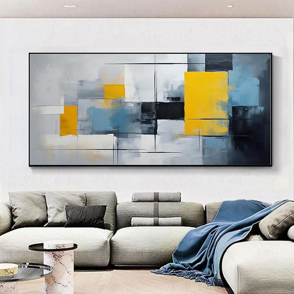 håndlaget oljemaleri lerret veggkunst dekorasjon moderne abstrakt for stue hjemmeinnredning rullet rammeløst ustrukket maleri 2025 - $69.99 –P5