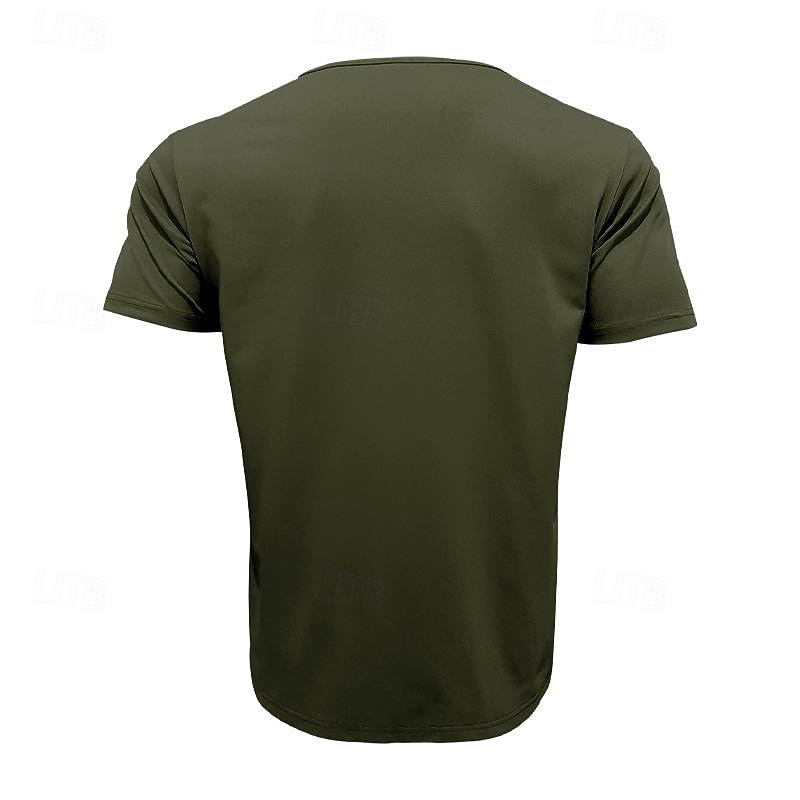 Men's T Shirt Tee Short Sleeve Shirt Tee Top Short Sleeve V Neck Spring & Summer Plain Fashion Designer Basic Front Pocket Vacation Street Going out Black White Blue Top Tee for Men 2026 - $21.99 –P12