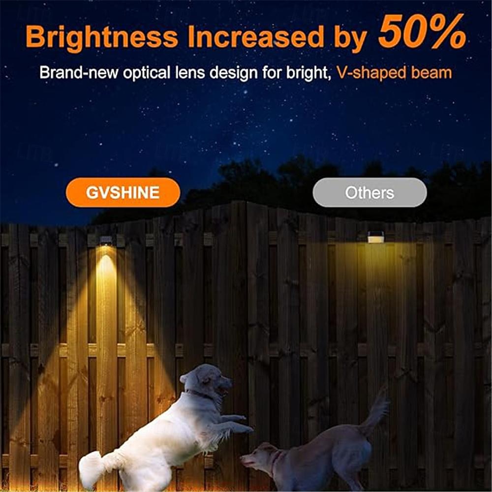 Modern Minimalist Solar Wall Washing Light, Sloar Step Stair Light Waterproof Courtyard Deck Light Garden Exterior Wall Outdoor Decor Solar Fence Lamp Garden courtyard lighting 1PC 2026 - $19.49 –P6