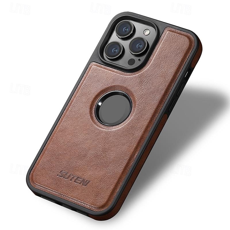 telefon Carcasă Pro iPhone 16 15 14 Pro Max Plus iPhone 13 12 Pro Max Zadní kryt Podpora bezdrátového nabíjení Nárazuvzdorné Retro TPU PU kůže 2025 - $14.99 –P6