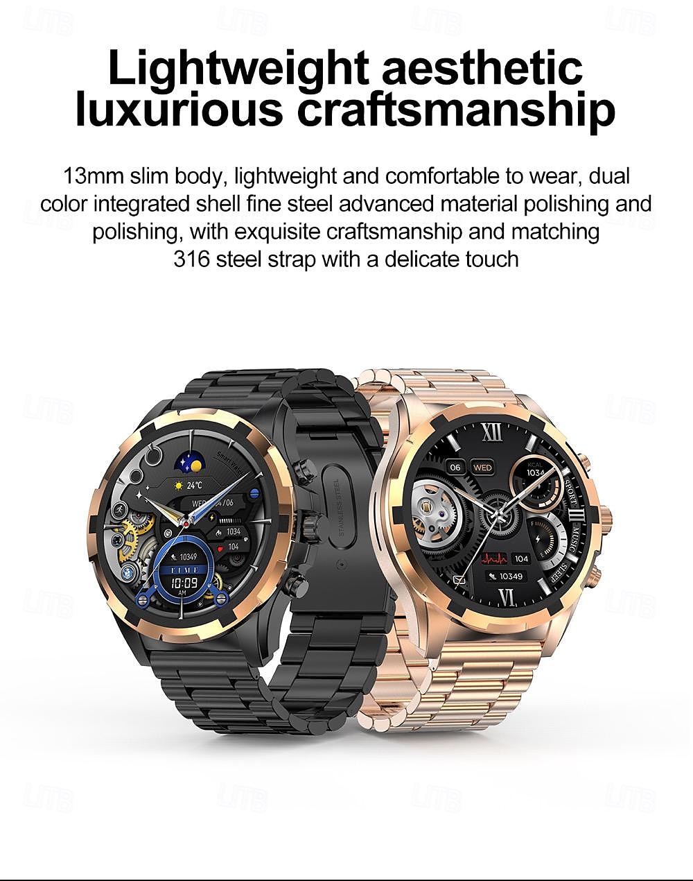 696 HK98 Smartwatch Fitness Tracker EKG PPG Bluetooth-Anruf Erinnerung Android iOS IP67 48mm 1.43" 2025 - $63.99 –P6