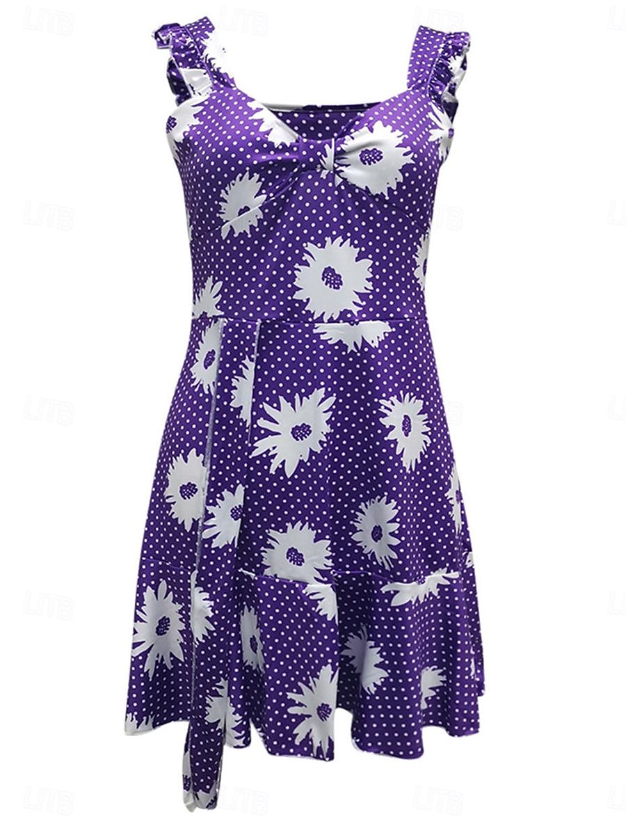 Damen Freizeitkleid Unterkleid Blumendruck Träger Minikleid Casual Täglich Date Ärmellos Sommer 2025 - $30.99 –P8