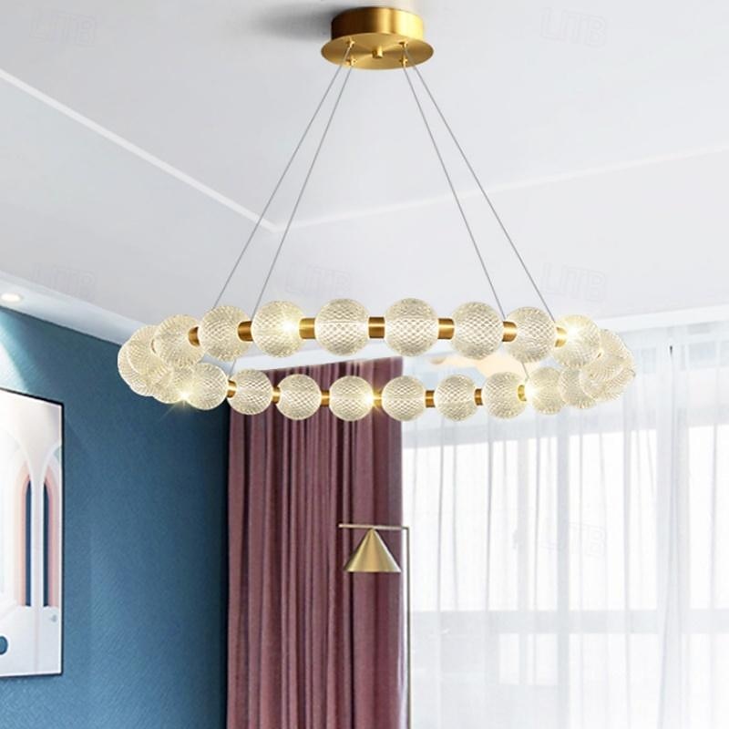 60 cm Single Design Pendant Light Metal Acrylic Electroplated Modern Nordic Style 110-120V 220-240V 2026 - $749.99 –P9