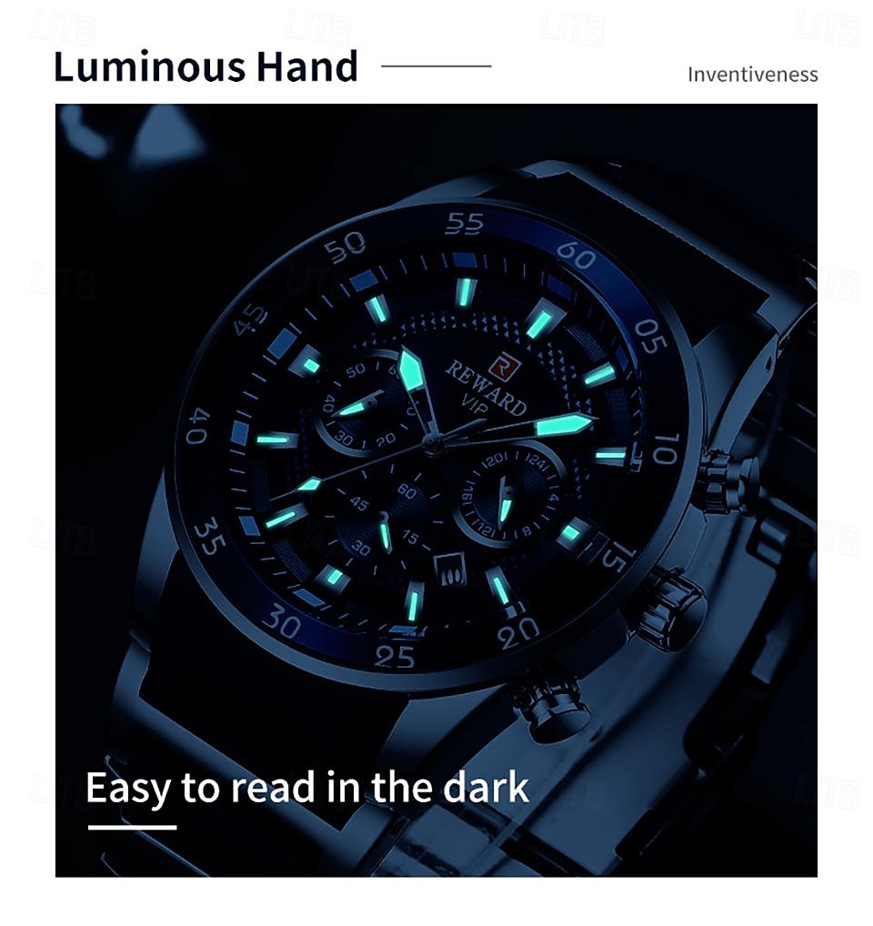 Men Quartz Watch Outdoor Sports Fashion Casual Luminous Calendar Chronograph Waterproof Steel Silicone Gel Watch 2026 - $67.99 –P11