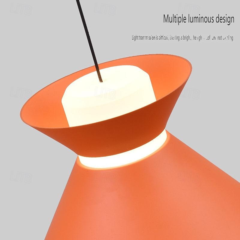 led pendellampe kjøkkenøy pendellampe 1-lys 15 cm enkelt design metallmalte overflater moderne nordisk stil soverom spisestue 110-240v 2025 - $168.99 –P9