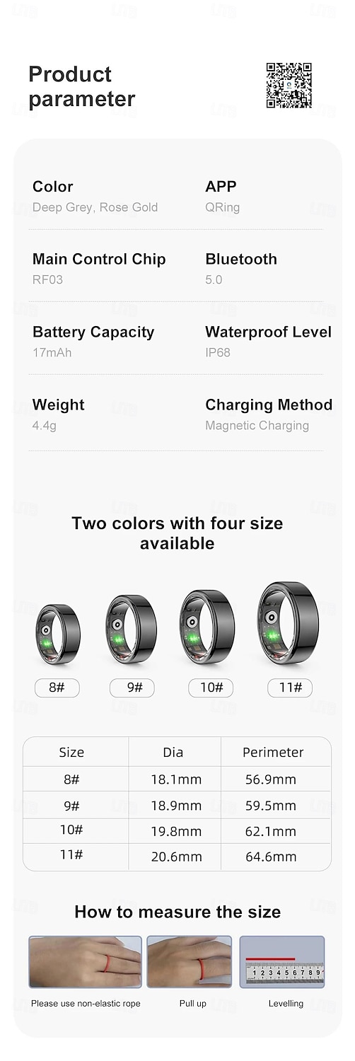 NEW R02 Smart Ring Multifunctional Step Health Tracker Heart Rate Blood Oxygen Monitor Waterproof Men Women Sleep Fitness Valentine's Day Gift 2026 - $41.99 –P13