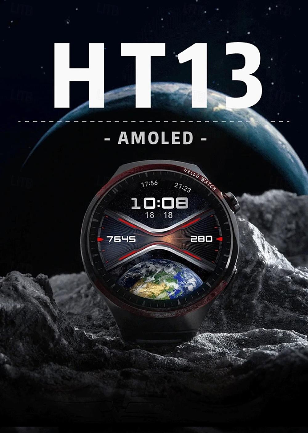 696 HT13 Умные часы 1.43 дюймовый Смарт Часы Bluetooth ЭКГ + PPG Педометр Напоминание о звонке Совместим с Android iOS Женский Мужчины Хендс-фри звонки Напоминание о сообщении IP 67 2025 - $67.99 –P1