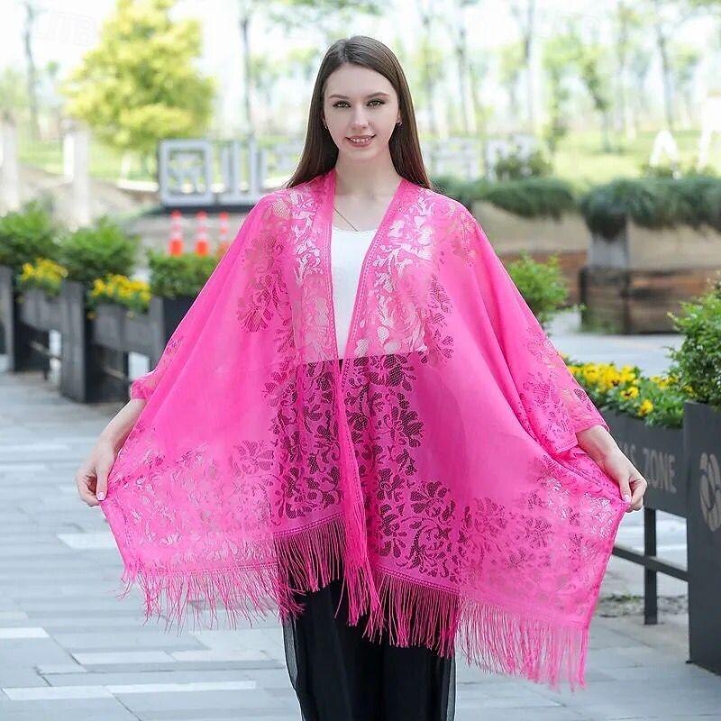 Shawls Women's Wrap Elegant Bridal Sleeveless Polyester Wedding Wraps With Pure Color For Party Spring & Summer 2025 - $17.99 –P15