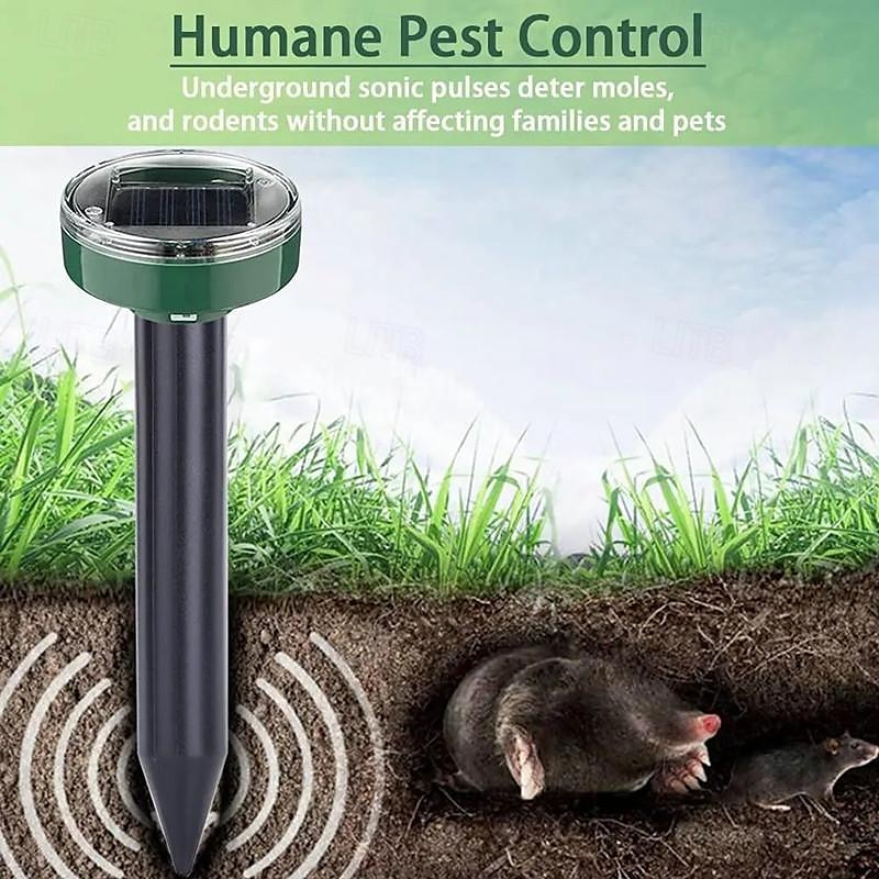 Solar Ultrasonic Mouse and Snake Repeller – Garden Pest Deterrent with Shock and Vibration, Solar Powered Lawn Protection Device 2025 - $15.99 –P7