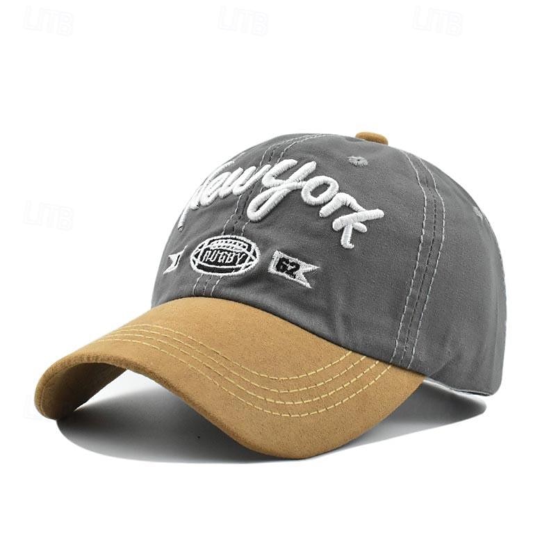 Herren Cap Basecap Sonnenhut Kappe Schwarz Marineblau Baumwolle Bestickt Modisch Brautkleider schlicht Strasse Täglich Buchstabe Einstellbar Sonnenschutz Atmungsaktiv 2025 - $7.99 –P2