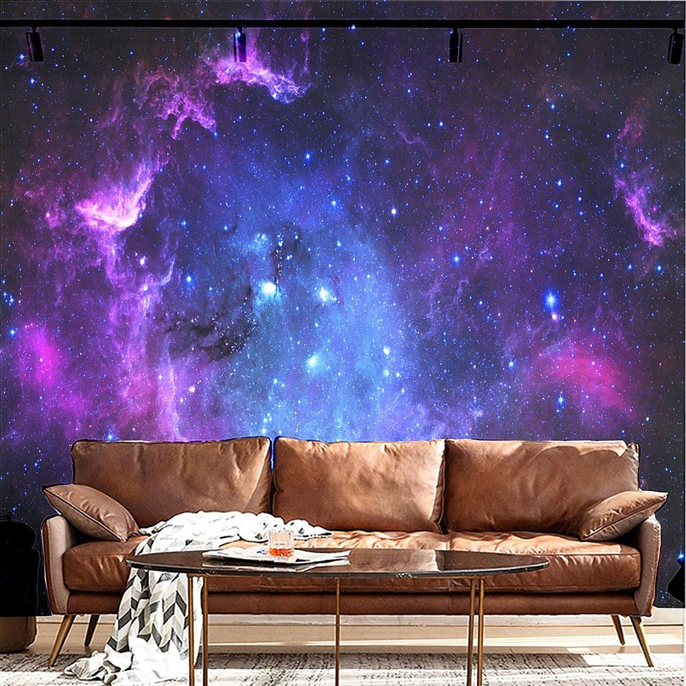 Cool Wallpapers Wall Mural Galaxy Universe Wallpaper Wall Sticker Covering Print Adhesive Required 3D Effect Canvas Home Décor 2025 - $15.49 –P9