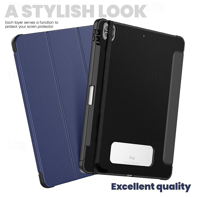 Таблетка Чехлы панели Назначение Apple ipad 9th 8th 7th Generation 10.2 inch iPad Pro 12.9'' 5th iPad Air 3-й Портативные Держатель для карандашей Тройная подставка ТПУ Кожа PU 2025 - $24.99 –P6