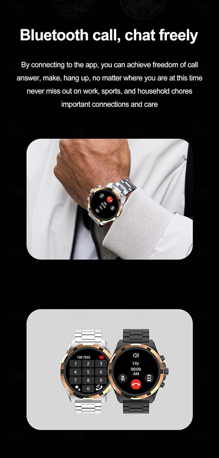 696 HK98 Smartwatch Fitness Tracker EKG PPG Bluetooth-Anruf Erinnerung Android iOS IP67 48mm 1.43" 2025 - $63.99 –P9