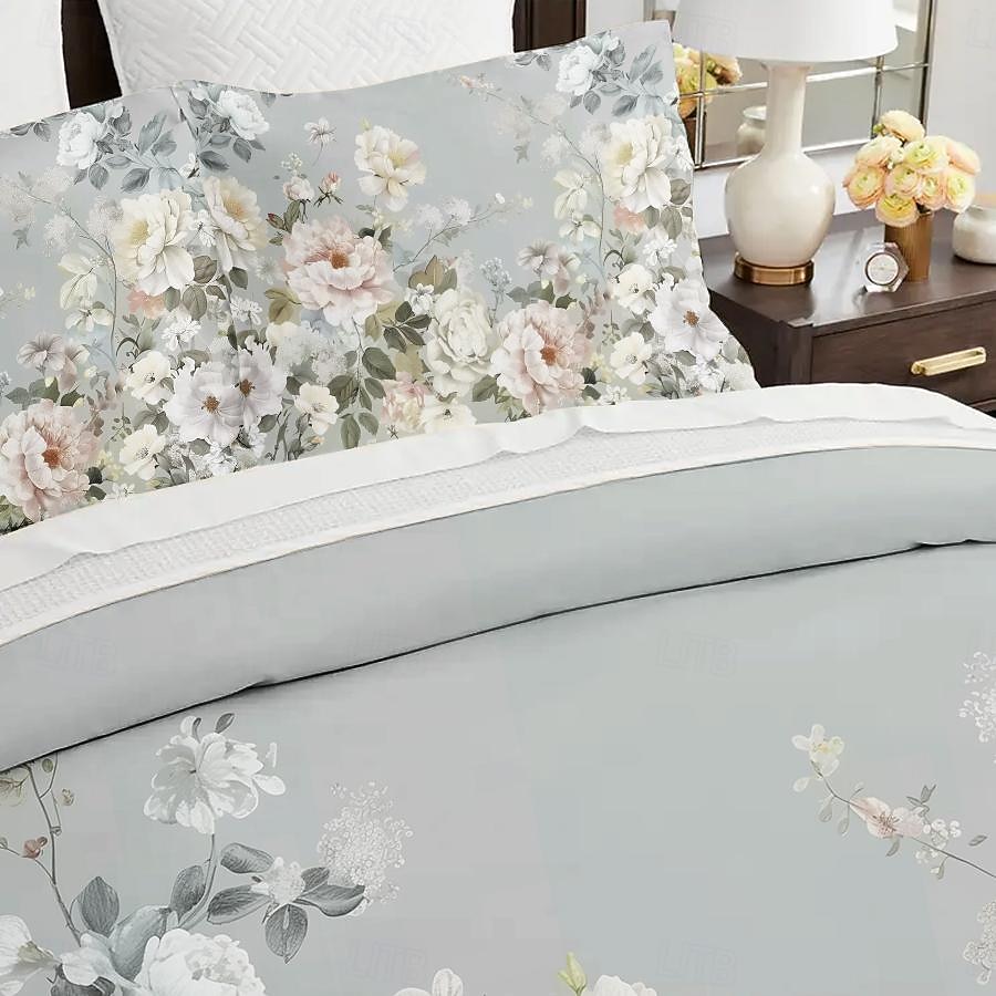 100% Cotton Vintage Floral Series Duvet Cover 3-Piece Set Short Fluff for Summer Soft Skin Friendly Comfy Lightweight 2026 - $35.99 –P17
