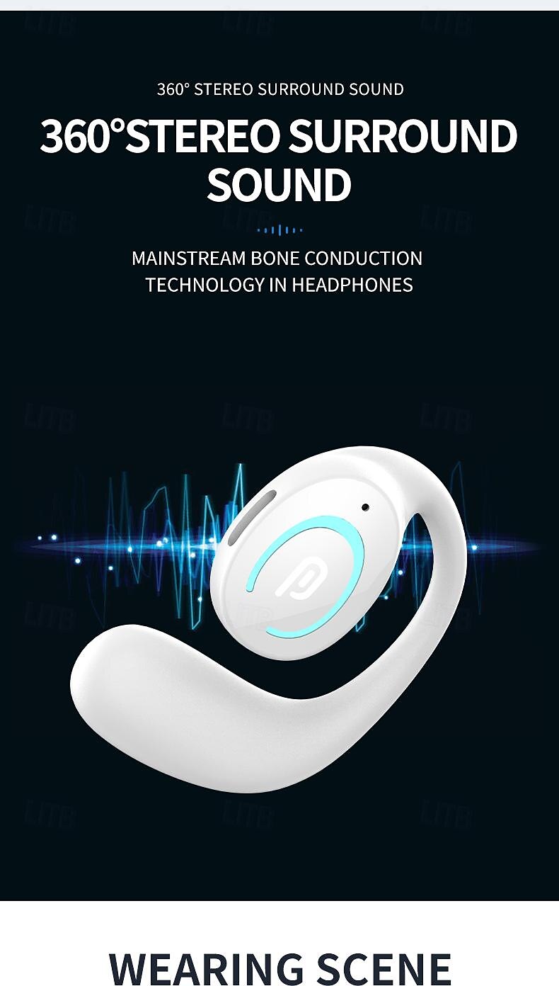iMosi MK9 True Wireless Headphones TWS Earbuds Ear Hook Bluetooth 5.3 Sports Ergonomic Design Built-in Mic for Apple Samsung Huawei Xiaomi MI  Everyday Use Mobile Phone Travel Entertainment Car 2025 - $15.99 –P9