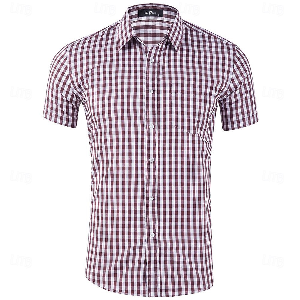 Oktoberfest Hemd Gingham overhemd Beiers Duits München Weiden Voor heren Doek in traditionele stijl 2025 - $32.99 –P19