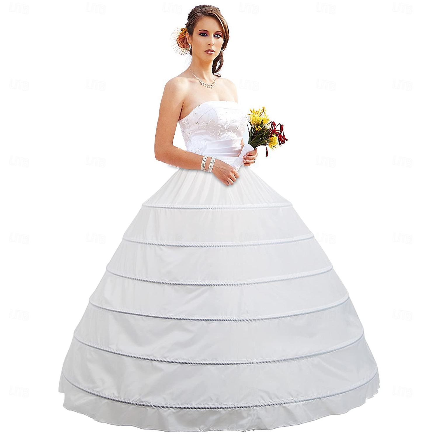 Spodnička Klasická Lolita Rokoko Barroco Po kotníky Spodnička Pod sukní Krinolína Princeznovské Pro nevěstu Maškarní kostým Dámské Královský předvečer Všech svatých Karneval Svatební Párty Maturitn 2026 - $35.99 –P2