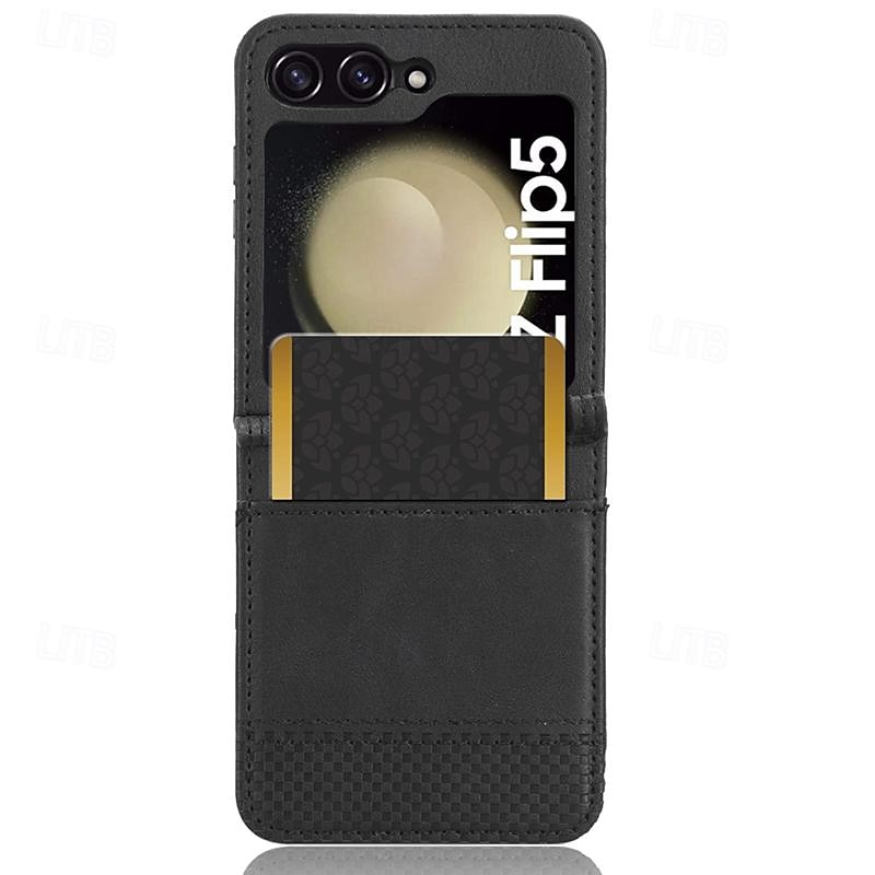 téléphone Coque Pour Samsung Galaxy Z Flip 5 Z Flip 4 Z Flip 3 Couvercle rabattable Fente pour carte Antichoc Rétro PC faux cuir de 2025 ? $17.99 –P2