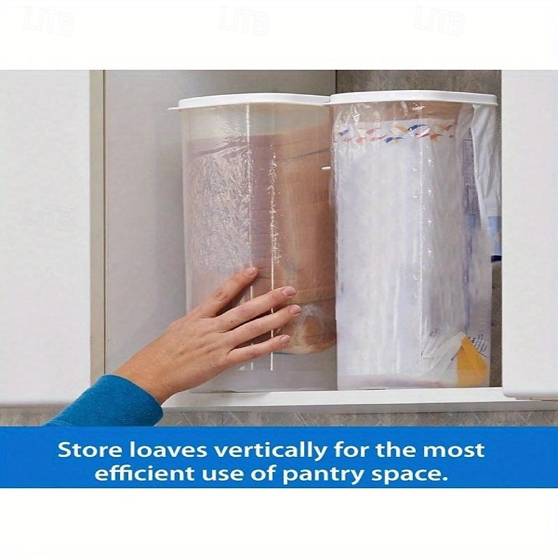 Bread Box, Fresh Bread Storage Container, Bread Loaf Storage Dispenser, Bread Toast Storage Box, Bread Storage Dispenser, Bread Crisper, Grain Storage Box, Ingredients To-Go Box, Food Storage Box 2025 - NZ $17.09 –P8