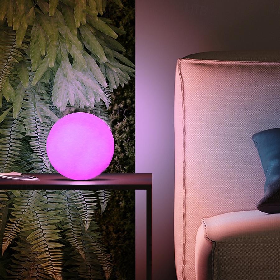 uima-altaan led-valo, led-pieni yövalo 16 värin säädettävä pyöreä pallo yövalo, ulkona vedenpitävä led valaiseva pyöreä pallolamppu sisäpihan kokoontumisfestivaalitunnelmalamppu 1kpl 2026 - $8.99 –P2