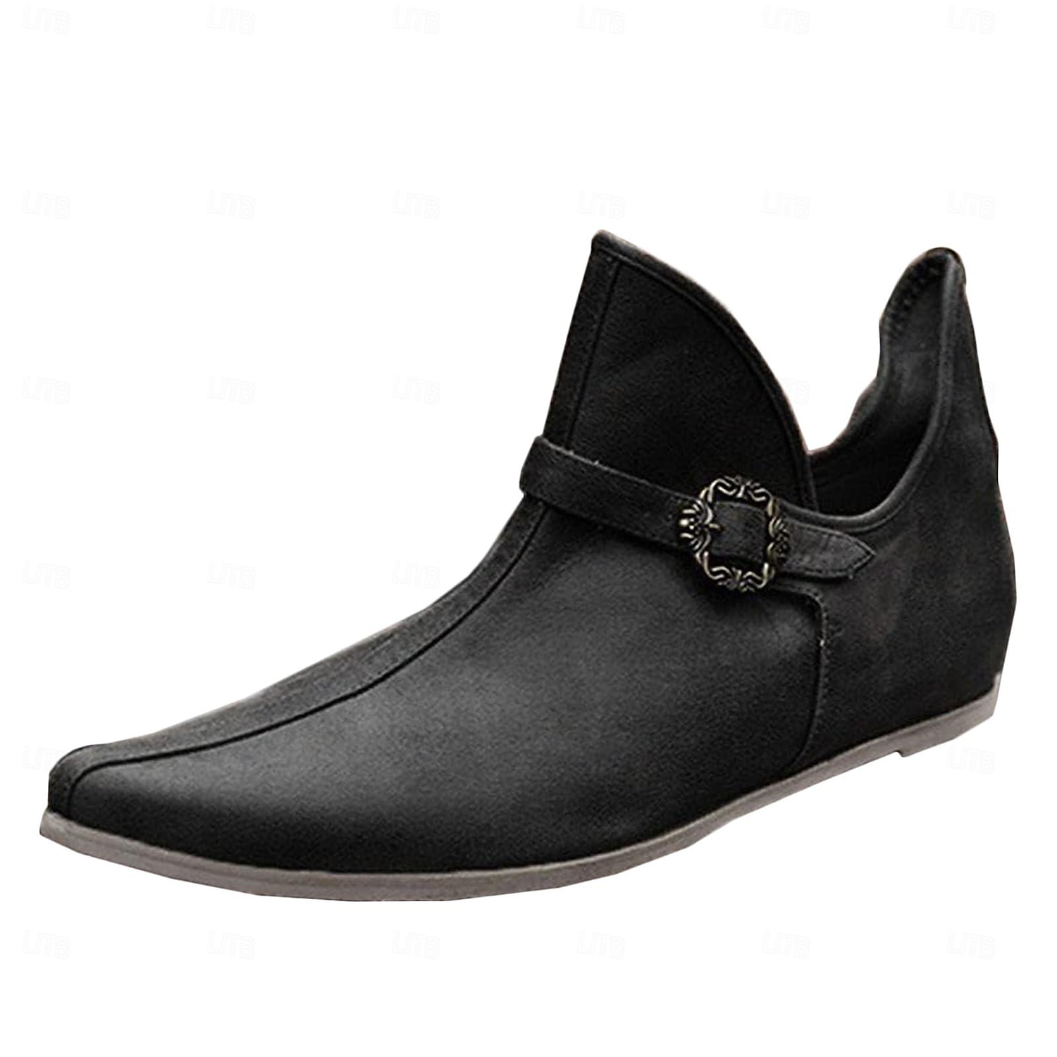 Vintage Medieval Renaissance Shoes Flat Jazz Boots Turn Shoes Pirate Viking Ranger Solid Colored Men's Women's Unisex Celtic Pirate Fantasy Halloween Carnival Masquerade Casual Daily LARP Ren Faire 2025 - $70.99 –P6