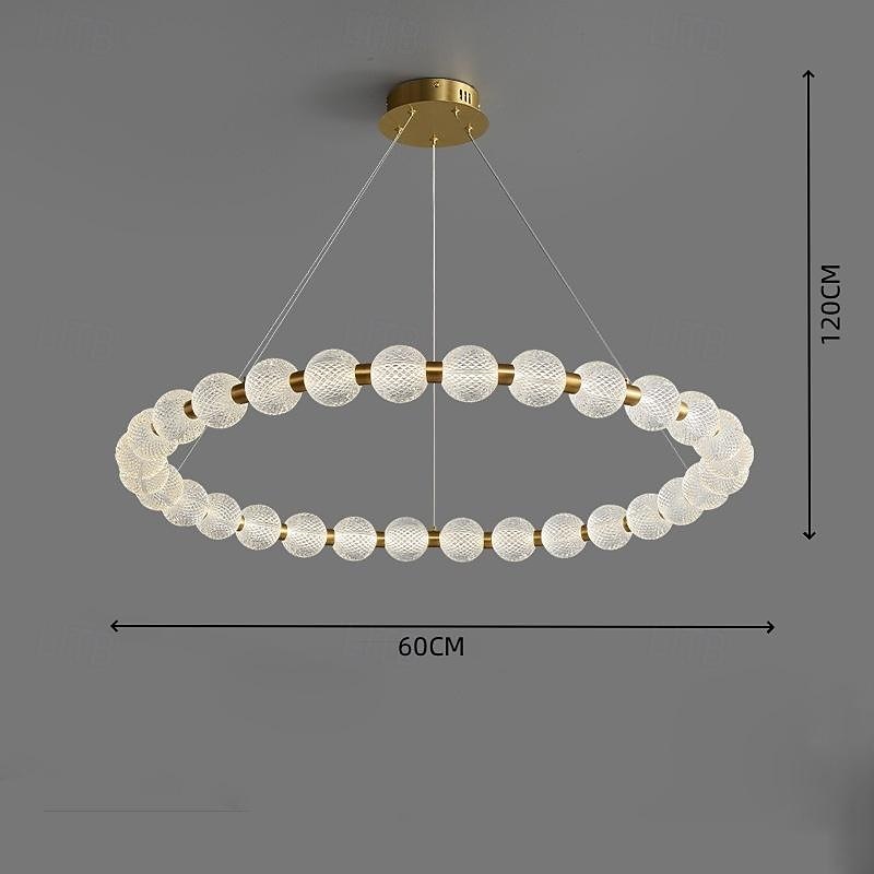 60 cm Single Design Pendant Light Metal Acrylic Electroplated Modern Nordic Style 110-120V 220-240V 2026 - $749.99 –P3