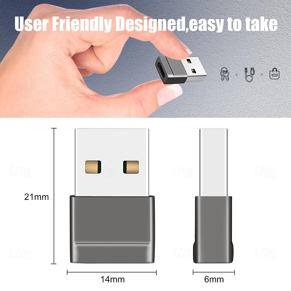 2025年 USB からタイプ C へのコンバーター ヘッド 携帯電話 コンピューター 車 充電 データ ケーブル アダプター  コレクション – $11.99 –P10