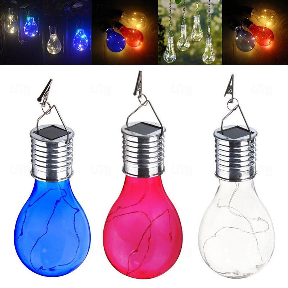 przenośne żarówki słoneczne na zewnątrz wodoodporny ogród kemping wisząca lampa led żarówka kula wiszące światła do domu podwórko świąteczne dekoracje świąteczne 2025 - $11.49 –P5