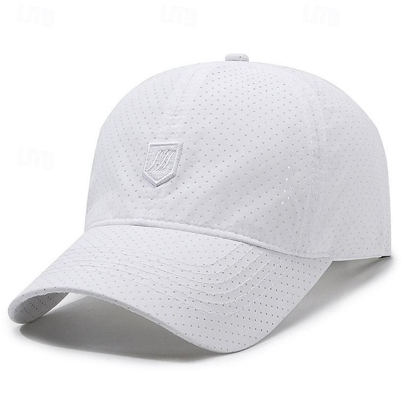 Herr Basebollkeps Solhatt Trucker Hat Svart Vit Polyester Mode Ledigt Gata Dagligen Slät Justerbara Solskyddskräm Andningsfunktion Snabb tork 2025 - $6.49 –P1