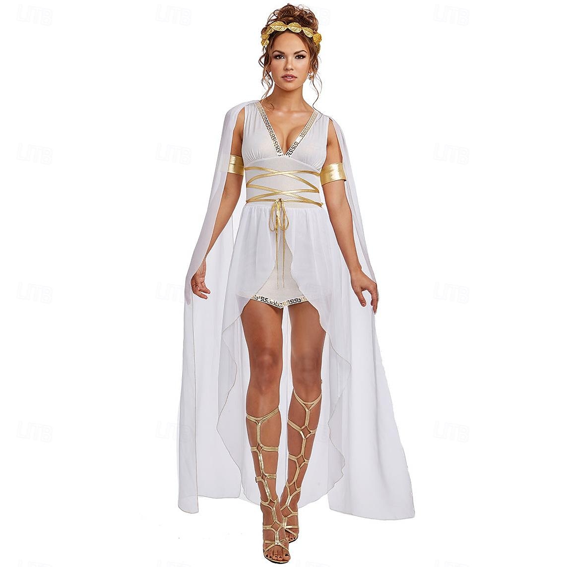 Retrò Vintage Grecia antica Antica Roma Vestito Costume Cosplay Abiti Venere Dee greche Costume Per donna Notte di Valpurga Halloween Carnevale Mascherata Festa / Sera Addio al Nubilato Adulti Vestito del 2026 a $47.99 –P2