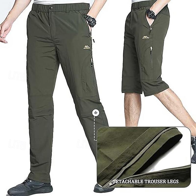 Homme Pantalons de Chasse Pantalon de randonnée Pantalons d'Extérieur Poche à Fermeture Éclair Conception détachable Uni Imperméable Protection UV Extérieur Quotidien Vêtements de rue Sports Mode de 2025 ? $36.99 –P9