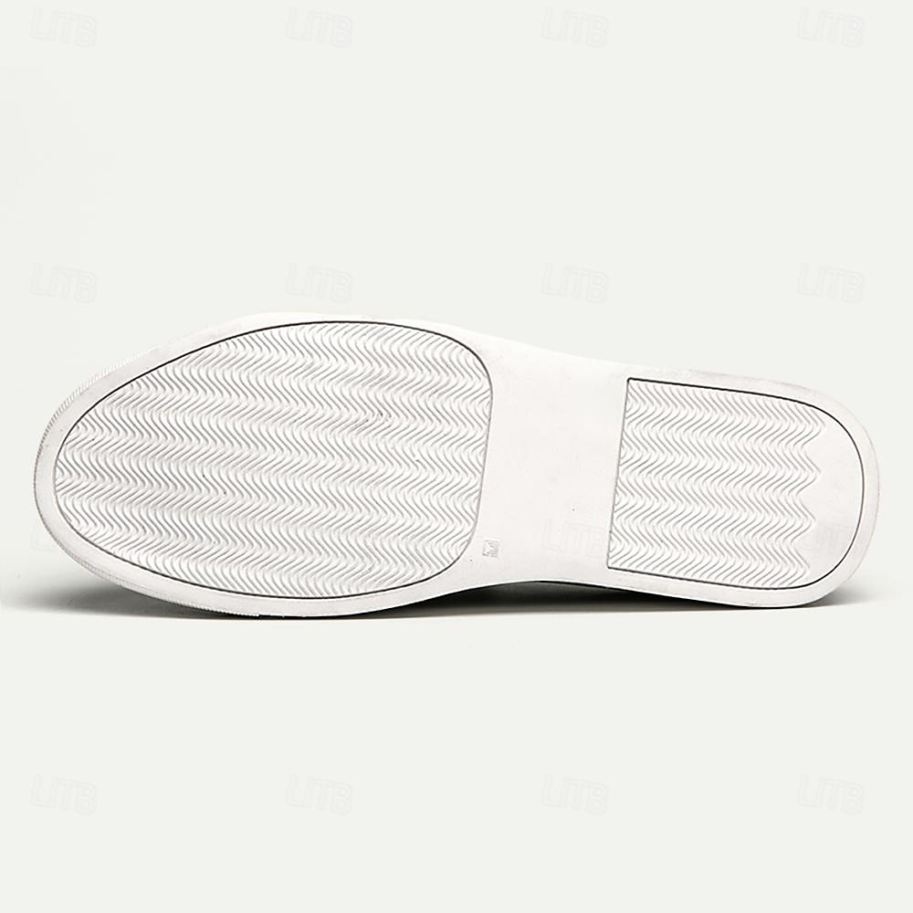 pánské střapcové mokasíny s krokodýlím vzorem se slip-on designem – ležérní boty z umělé kůže s bílou podrážkou 2025 - $54.99 –P5