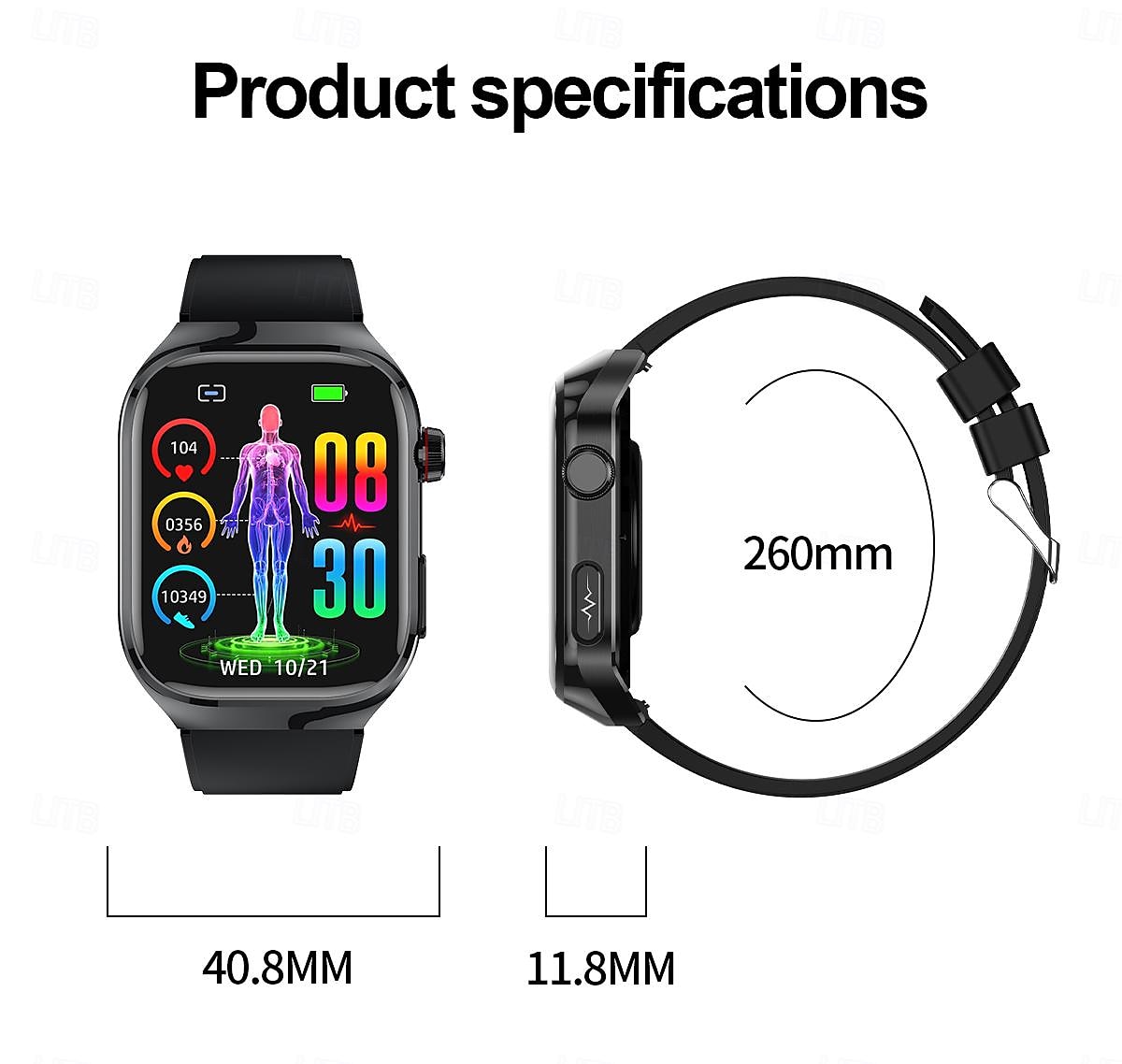 2025年 TK16スマートウォッチBluetooth通話健康モニタリングステップスポーツウォッチ音声アシスタントスマートブレスレット コレクション – $82.19 –P19