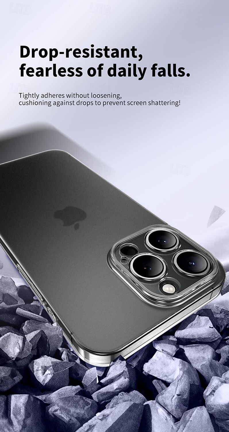 телефон Кейс для Назначение iPhone i16 15 14 Pro Max Plus 13 Pro Max Кейс на заднюю панель Прозрачный Защита от удара ПК 2025 - $7.99 –P9